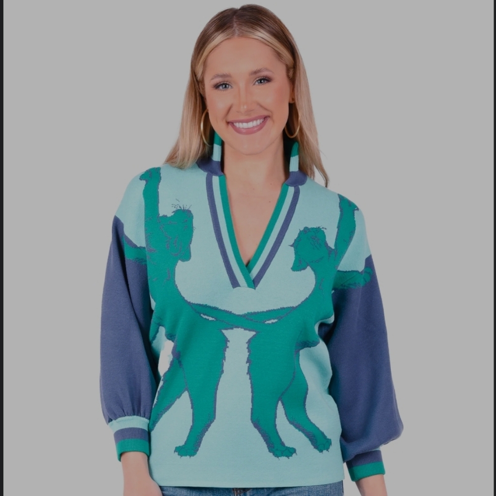 NWT Emily McCarthy Lolli Sweater in Lioness Colorway
